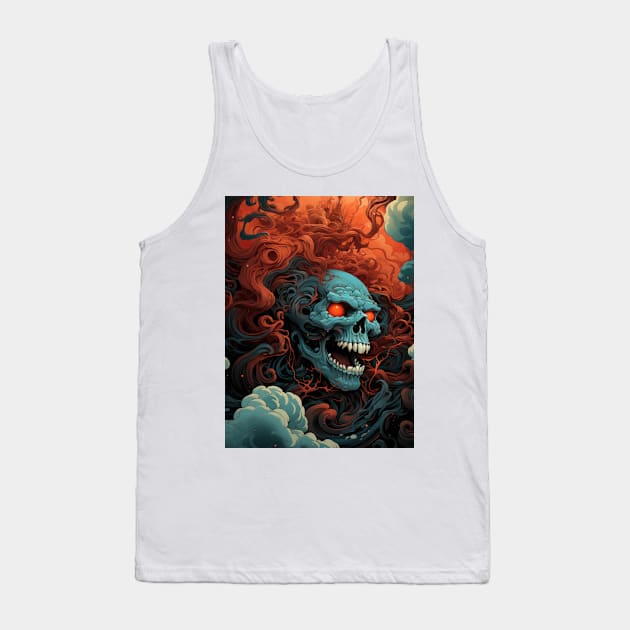 The Red Sun and the Ancient Gods Tank Top by Sheptylevskyi